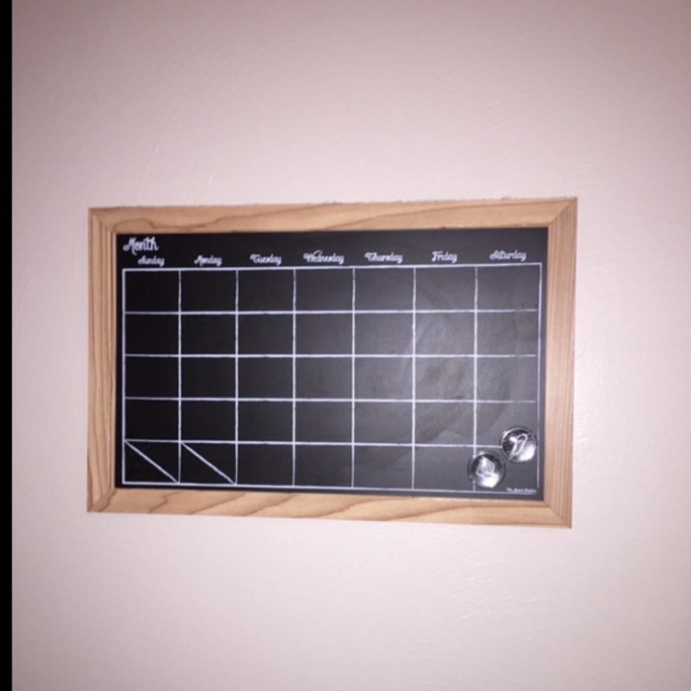 chalkboard calendar